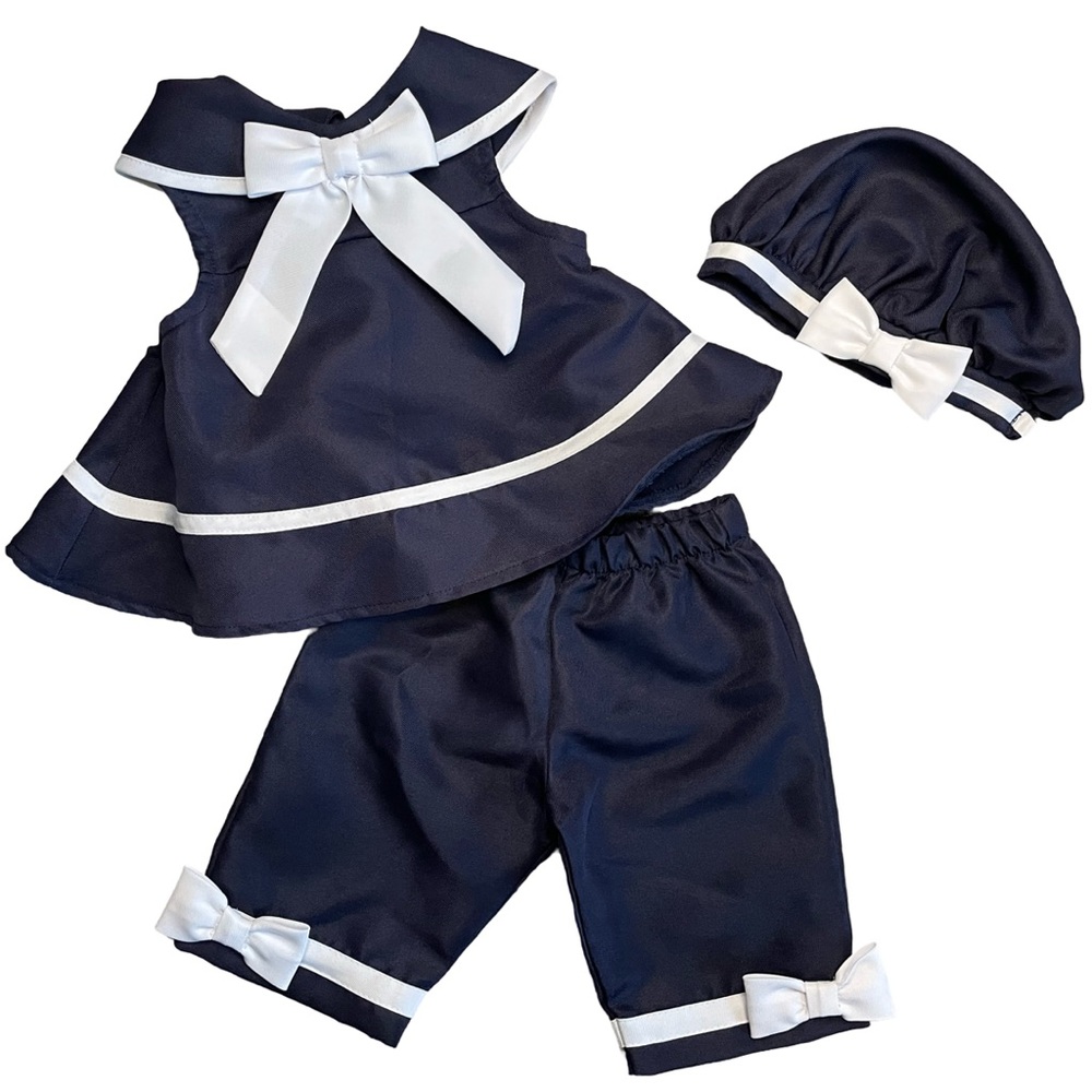 Infant sailor girl matching set. Size 6-9 months
